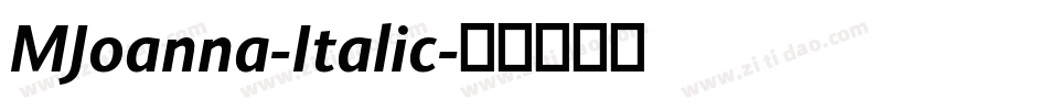 MJoanna-Italic字体转换