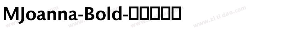 MJoanna-Bold字体转换