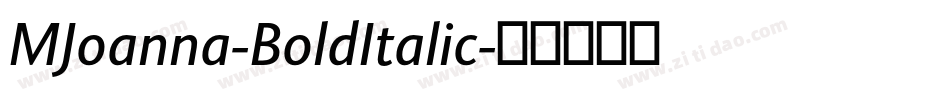MJoanna-BoldItalic字体转换