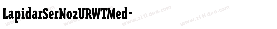 LapidarSerNo2URWTMed字体转换