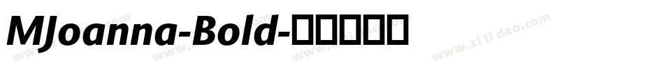MJoanna-Bold字体转换