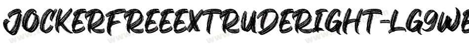 JockerFreeExtrudeRight-lg9we字体转换