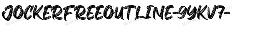 JockerFreeOutline-9YKV7字体转换