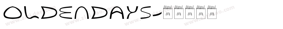 Oldendays字体转换