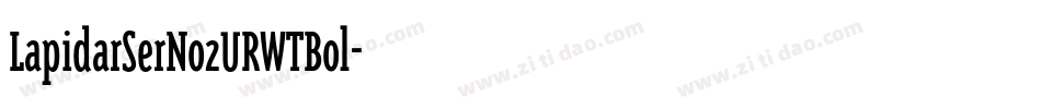 LapidarSerNo2URWTBol字体转换