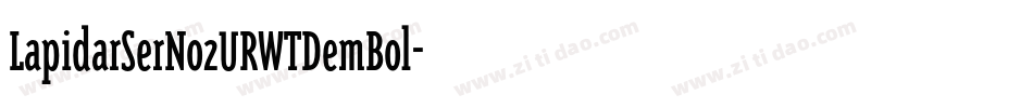 LapidarSerNo2URWTDemBol字体转换