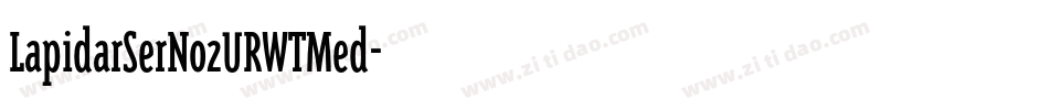 LapidarSerNo2URWTMed字体转换