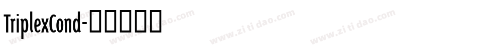 TriplexCond字体转换