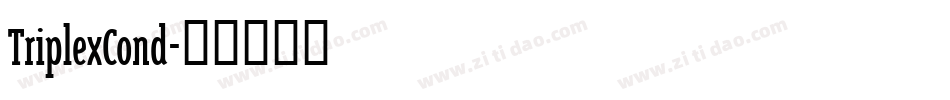 TriplexCond字体转换