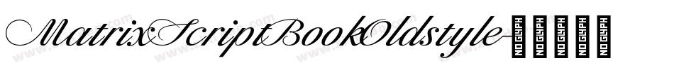 MatrixScriptBookOldstyle字体转换