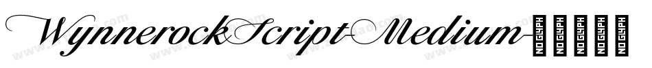 WynnerockScript-Medium字体转换
