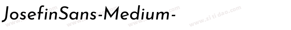 JosefinSans-Medium字体转换