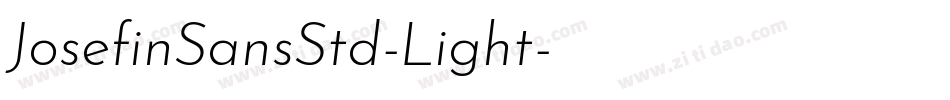 JosefinSansStd-Light字体转换