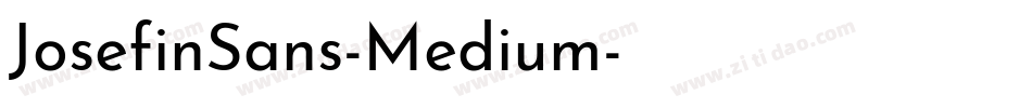 JosefinSans-Medium字体转换