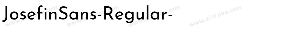 JosefinSans-Regular字体转换