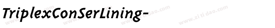 TriplexConSerLining字体转换