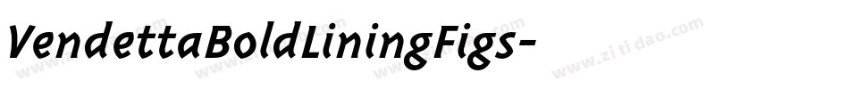 VendettaBoldLiningFigs字体转换
