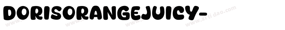 DorisOrangeJuicy字体转换
