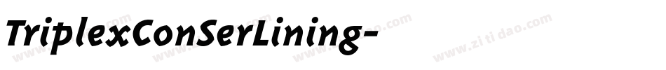 TriplexConSerLining字体转换