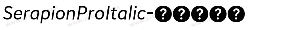 SerapionProItalic字体转换