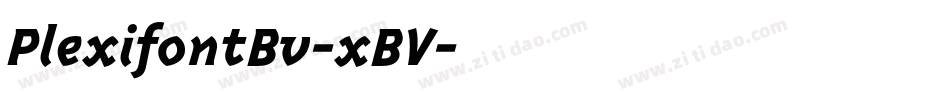 PlexifontBv-xBV字体转换