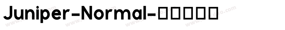 Juniper-Normal字体转换