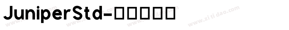 JuniperStd字体转换