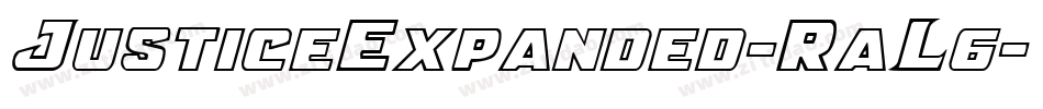 JusticeExpanded-RaL6字体转换