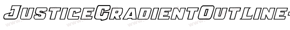 JusticeGradientOutline-roeL字体转换