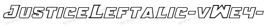 JusticeLeftalic-vWe4字体转换
