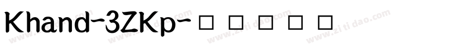 Khand-3ZKp字体转换