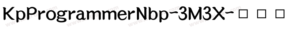 KpProgrammerNbp-3M3X字体转换