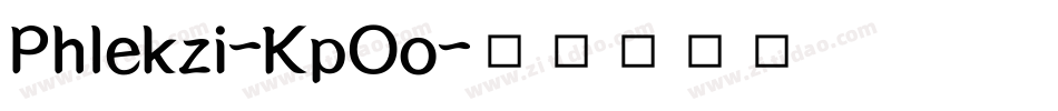 Phlekzi-KpOo字体转换