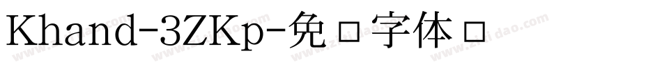 Khand-3ZKp字体转换