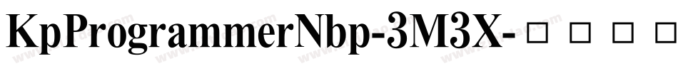 KpProgrammerNbp-3M3X字体转换