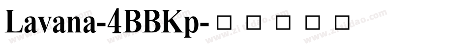 Lavana-4BBKp字体转换