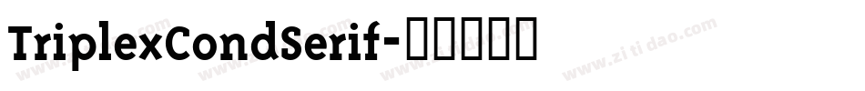 TriplexCondSerif字体转换