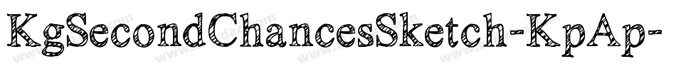 KgSecondChancesSketch-KpAp字体转换
