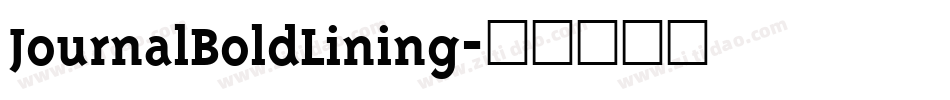 JournalBoldLining字体转换