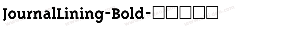 JournalLining-Bold字体转换
