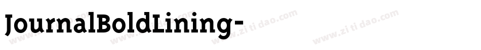 JournalBoldLining字体转换
