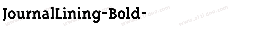 JournalLining-Bold字体转换