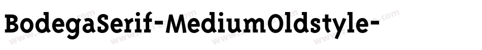 BodegaSerif-MediumOldstyle字体转换