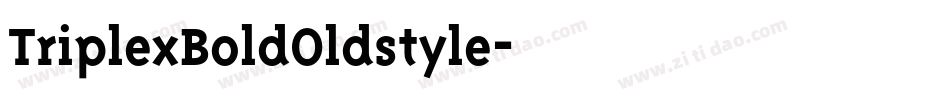 TriplexBoldOldstyle字体转换