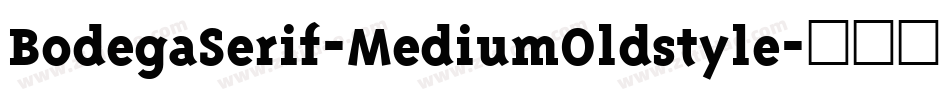 BodegaSerif-MediumOldstyle字体转换