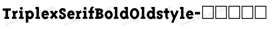 TriplexSerifBoldOldstyle字体转换