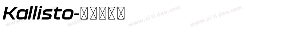 Kallisto字体转换