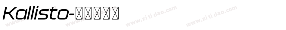 Kallisto字体转换
