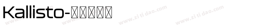 Kallisto字体转换