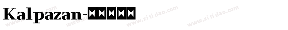 Kalpazan字体转换